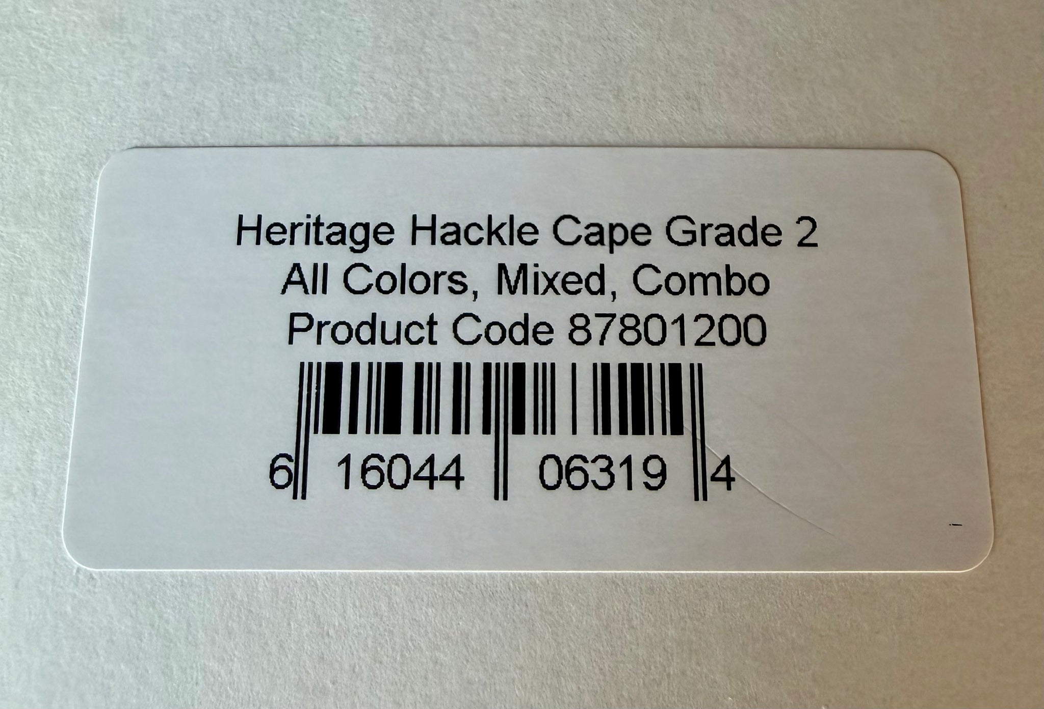 Whiting Farms Heritage Hackle Cape Grade 2 Mixed Combo 177-SH-E-L