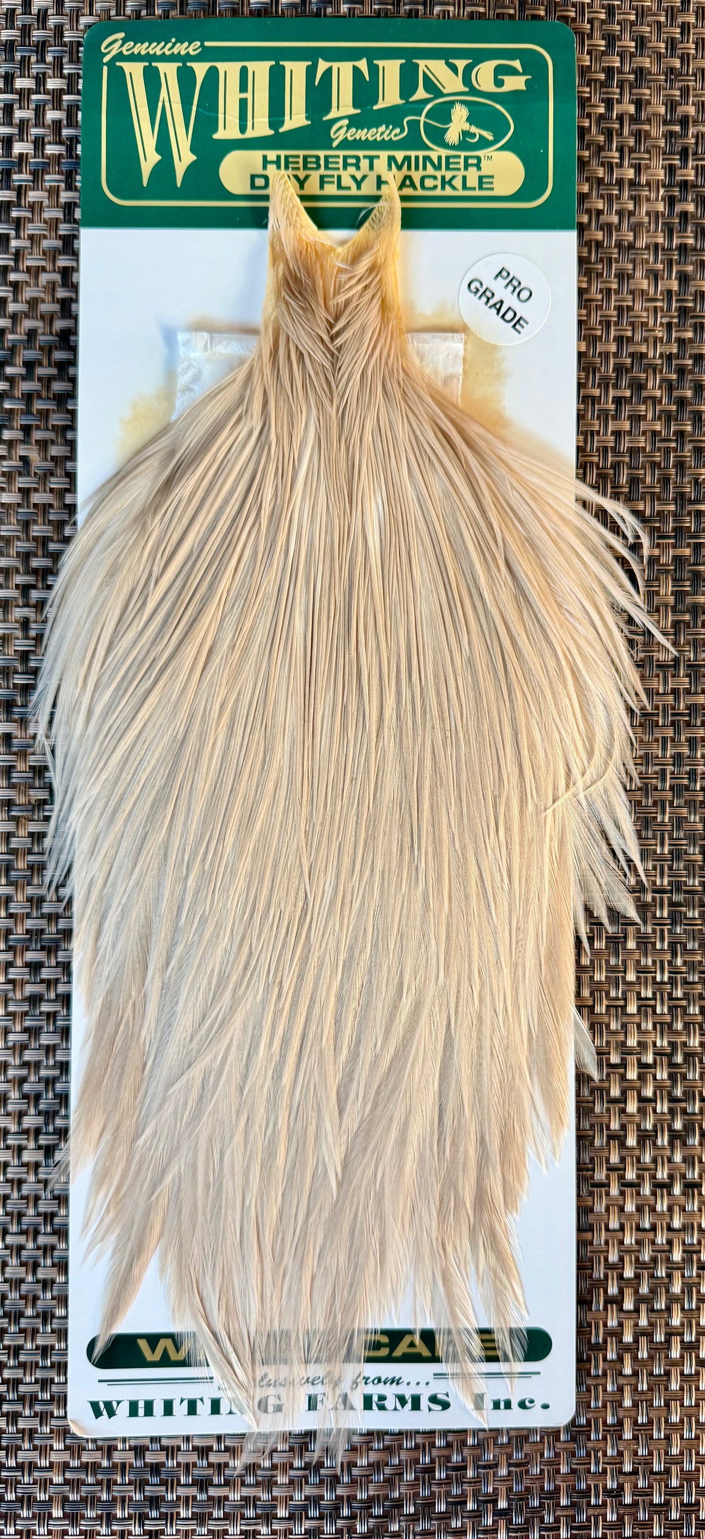 Whiting Farms Hebert Miner Pro Grade Cape Pale Watery Dun 250-SH-E-L