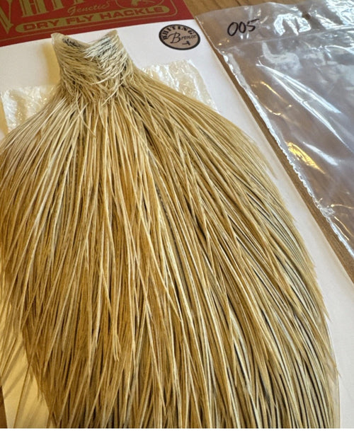 Whiting Farms Bronze Fly Tying Cape: Light Ginger 005