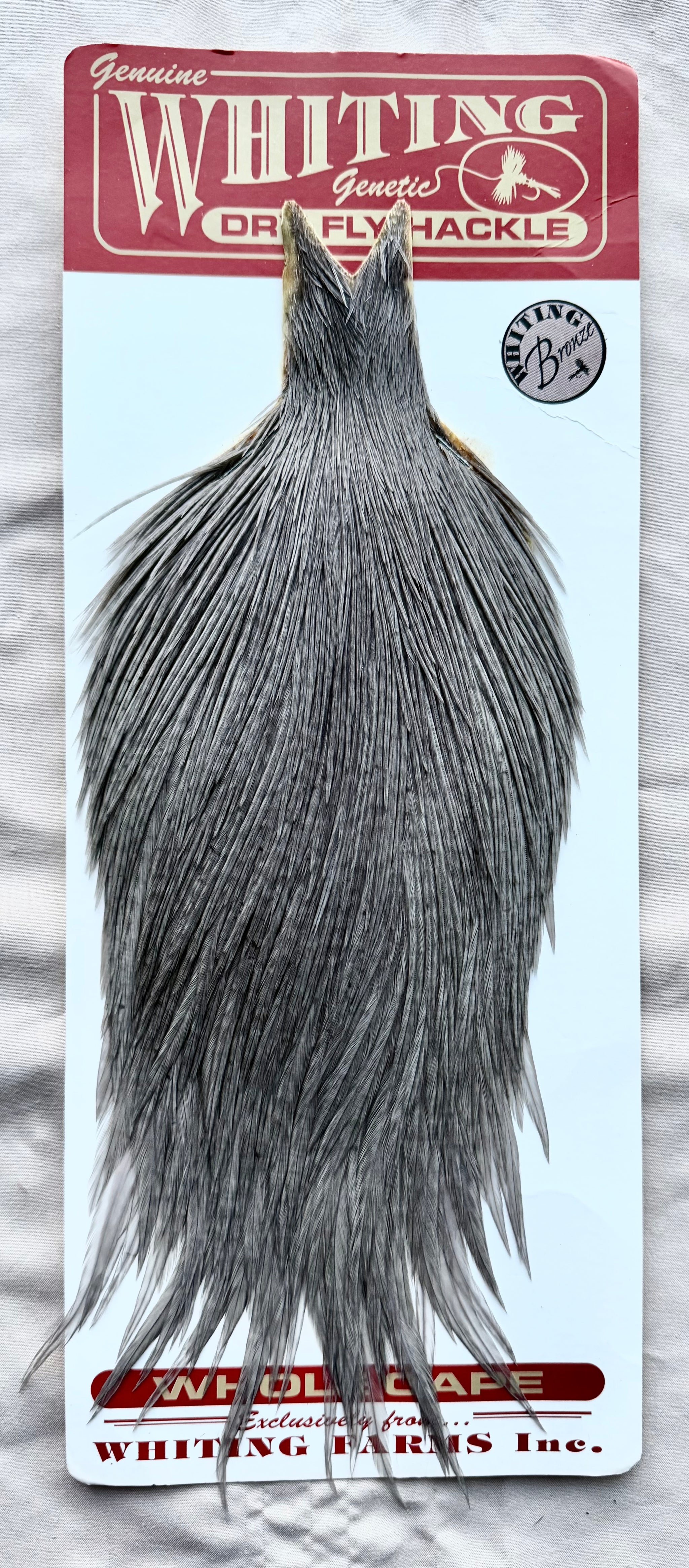 Whiting Farms Bronze Grade Cape Medium dyed Dun 192-SH-E-L