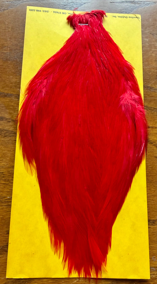 Hareline Dubbin Cape Dark Pink/Red 464-SH-E-L