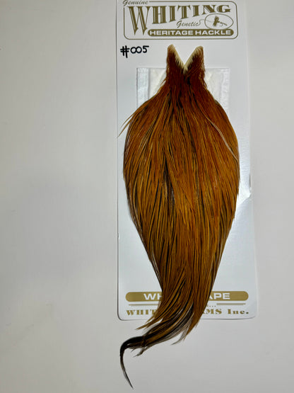 Whiting Farms Heritage Hackle Cape: Brown Grade 1 SH-E-066