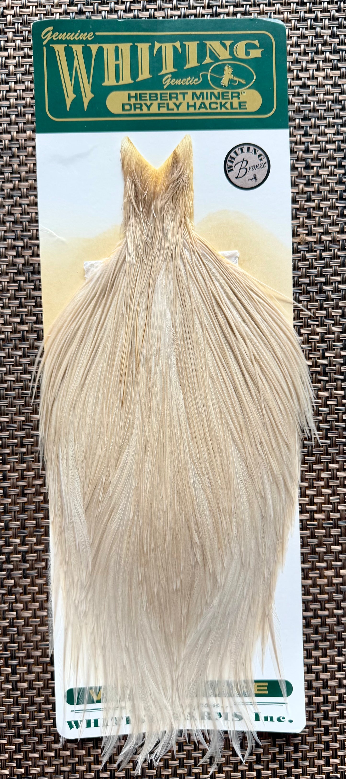 Whiting Farms Hebert Miner Bronze Grade Cape Pale Watery Dun 290-SH-E-L