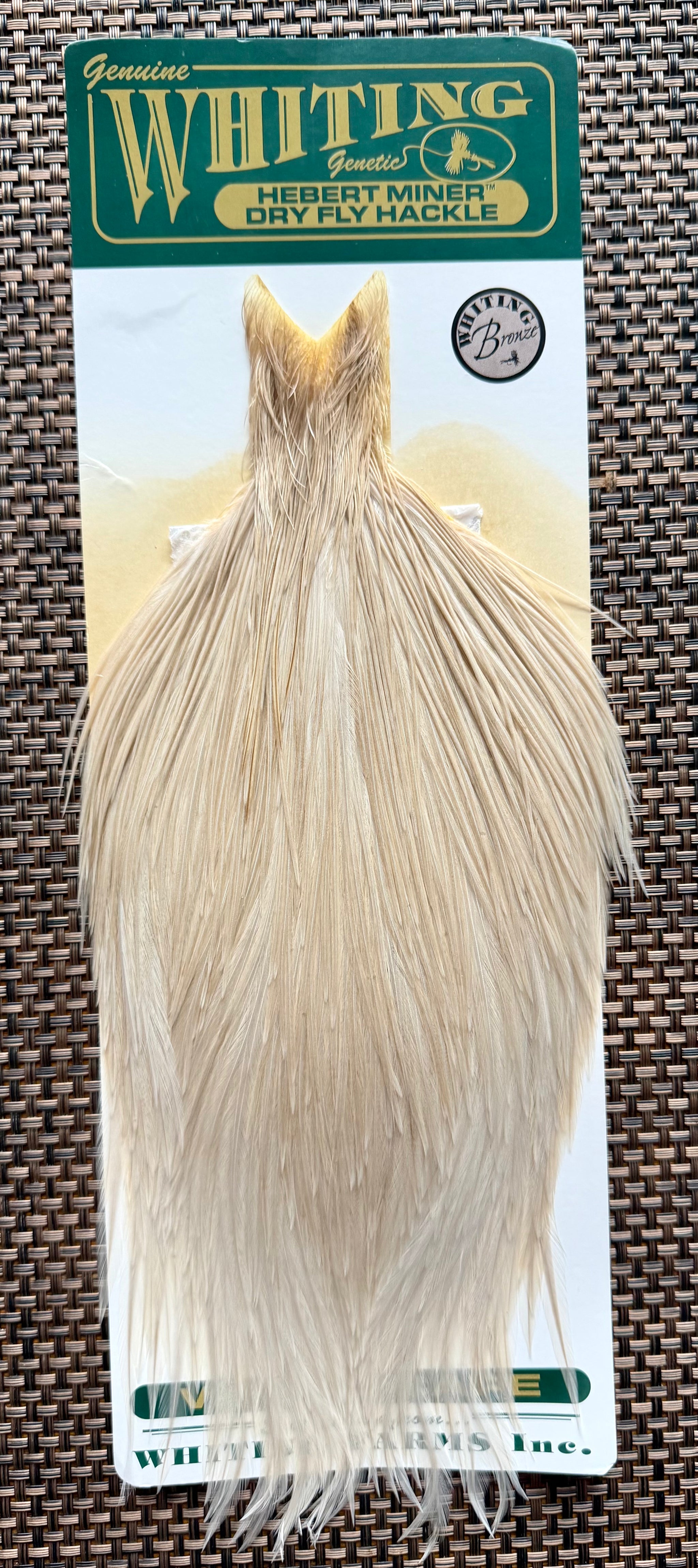Whiting Farms Hebert Miner Bronze Grade Cape Pale Watery Dun 290-SH-E-L