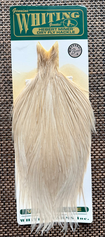 Whiting Farms Hebert Miner Bronze Grade Cape Pale Watery Dun 290-SH-E-L