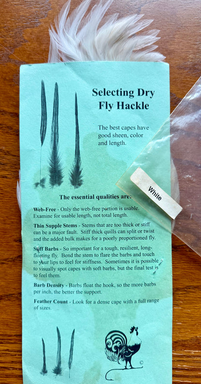 Shannon’s Fancy Hackle Grade 1 Cape White 531-SH-E-L