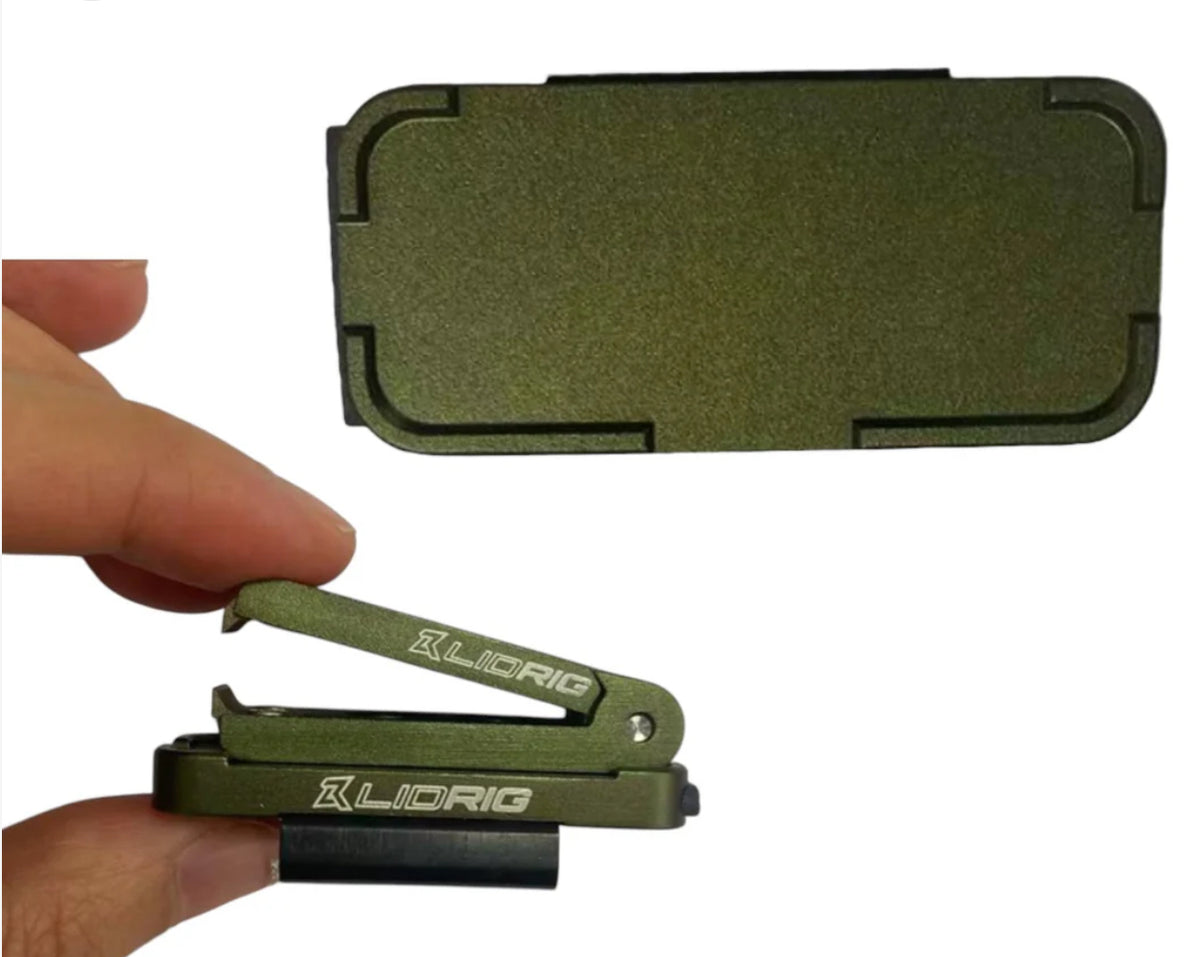 Custom Blue Halo Engraved Lid Rig Nippers