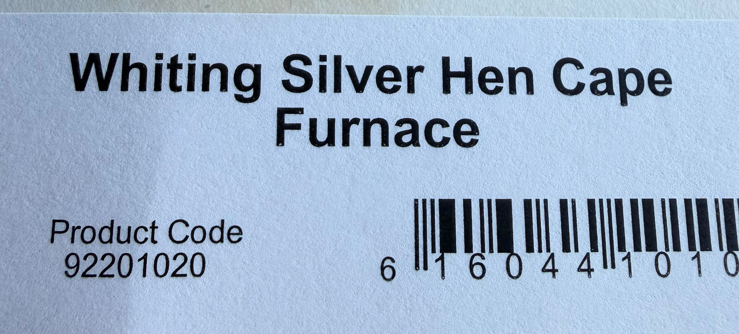 Whiting Farm Silver Hen Cape Furnace 737-SH-E-L