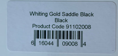 Whiting Farms Gold Rooster Saddle Black 241-SH-E-L