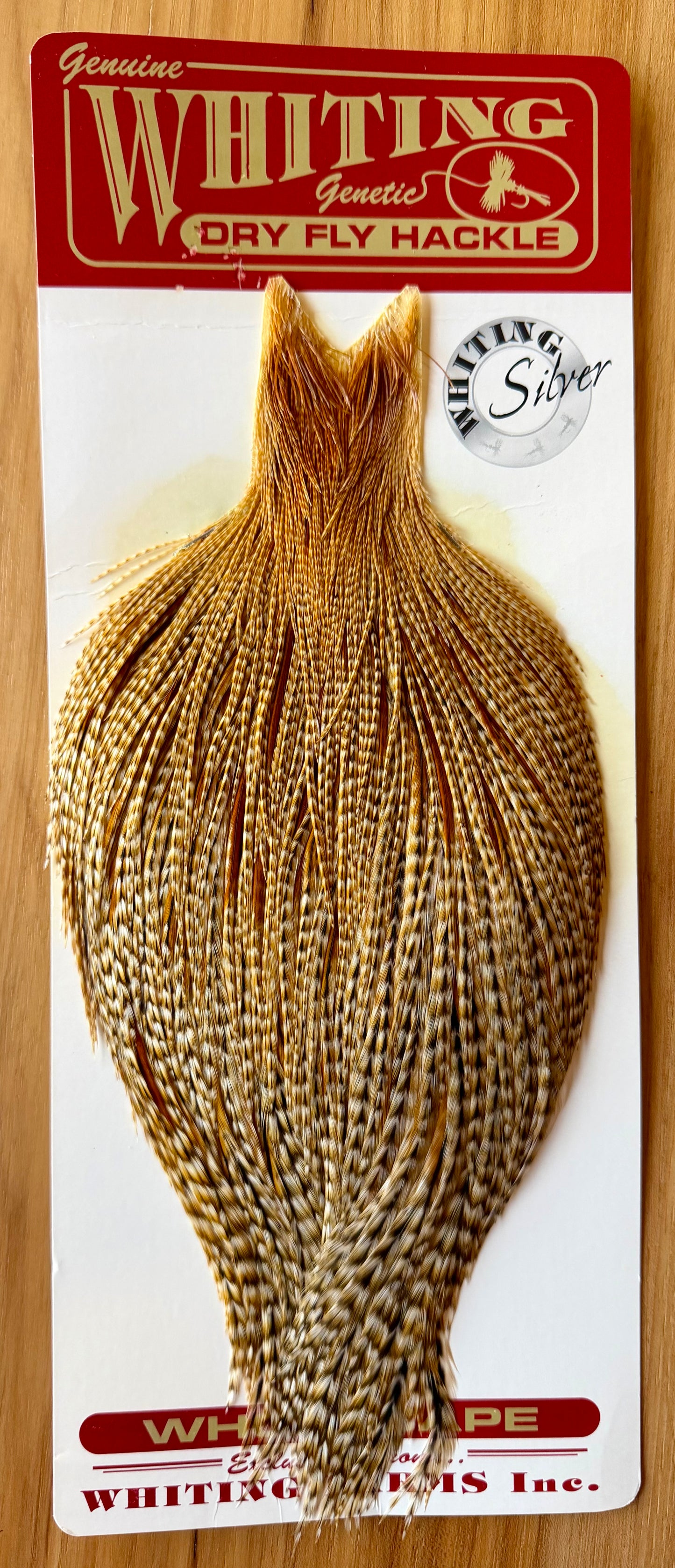 Whiting Farms Silver Rooster Cape Barred Dark Ginger 390-SH-E-L