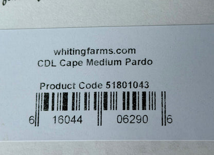 Whiting Farms Coq de Leon Rooster Cape, Medium Pardo 189-SH-E-L