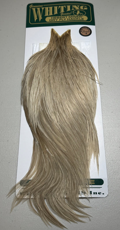 Whiting Farms Hebert Miner Bronze Cape: Pale Watery Dun SH001