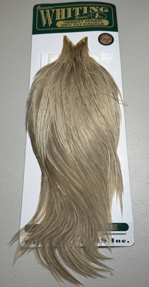Whiting Farms Hebert Miner Bronze Cape: Pale Watery Dun SH001