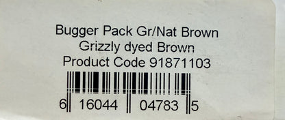 Whiting Bugger Pack Grizzly Dyed Brown 716-SH-E-L