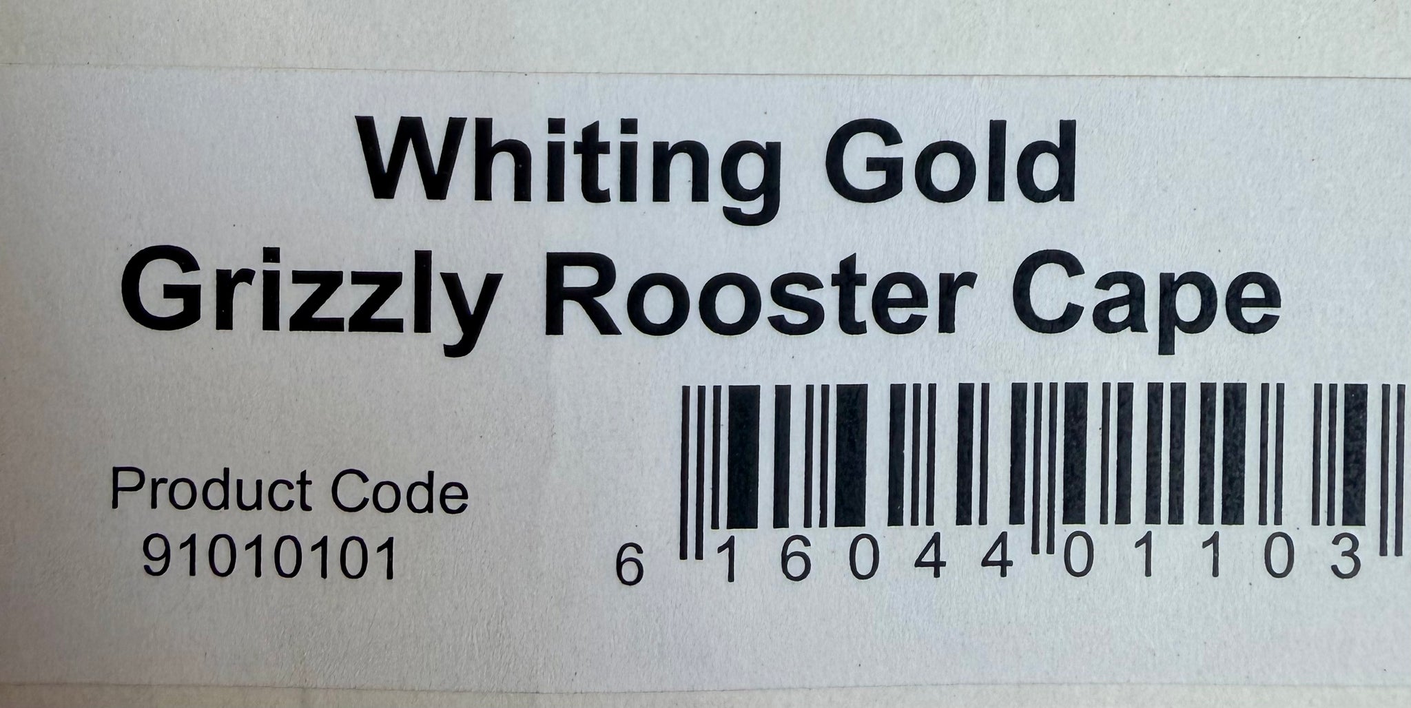 Whiting Gold Grade Rooster Cape Grizzly 788-SH-E-L