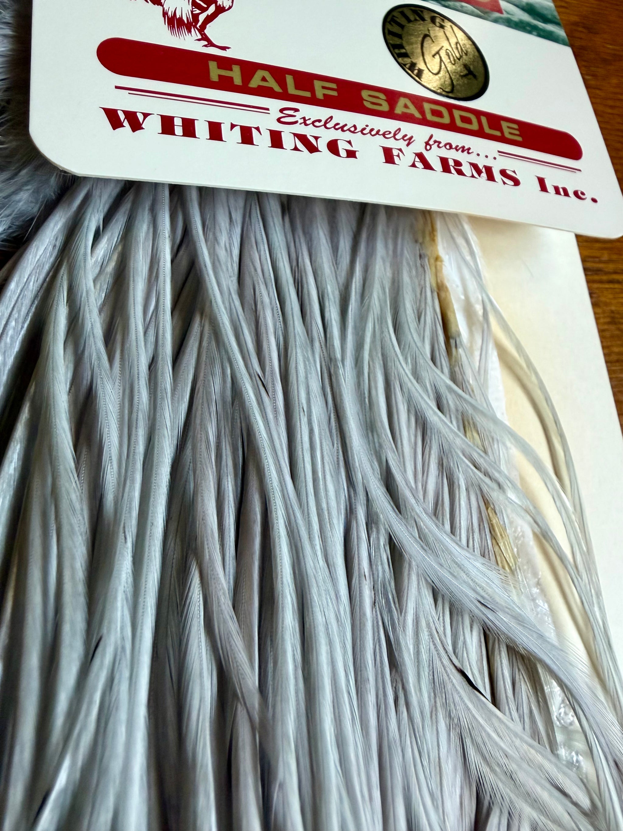 Whiting Farms Gold Grade Half Saddle Light dyed Dun 794-SH-E-L