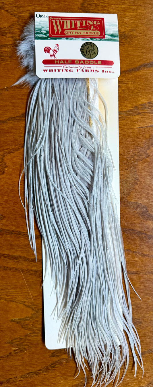 Whiting Farms Gold Grade Half Saddle Light dyed Dun 794-SH-E-L