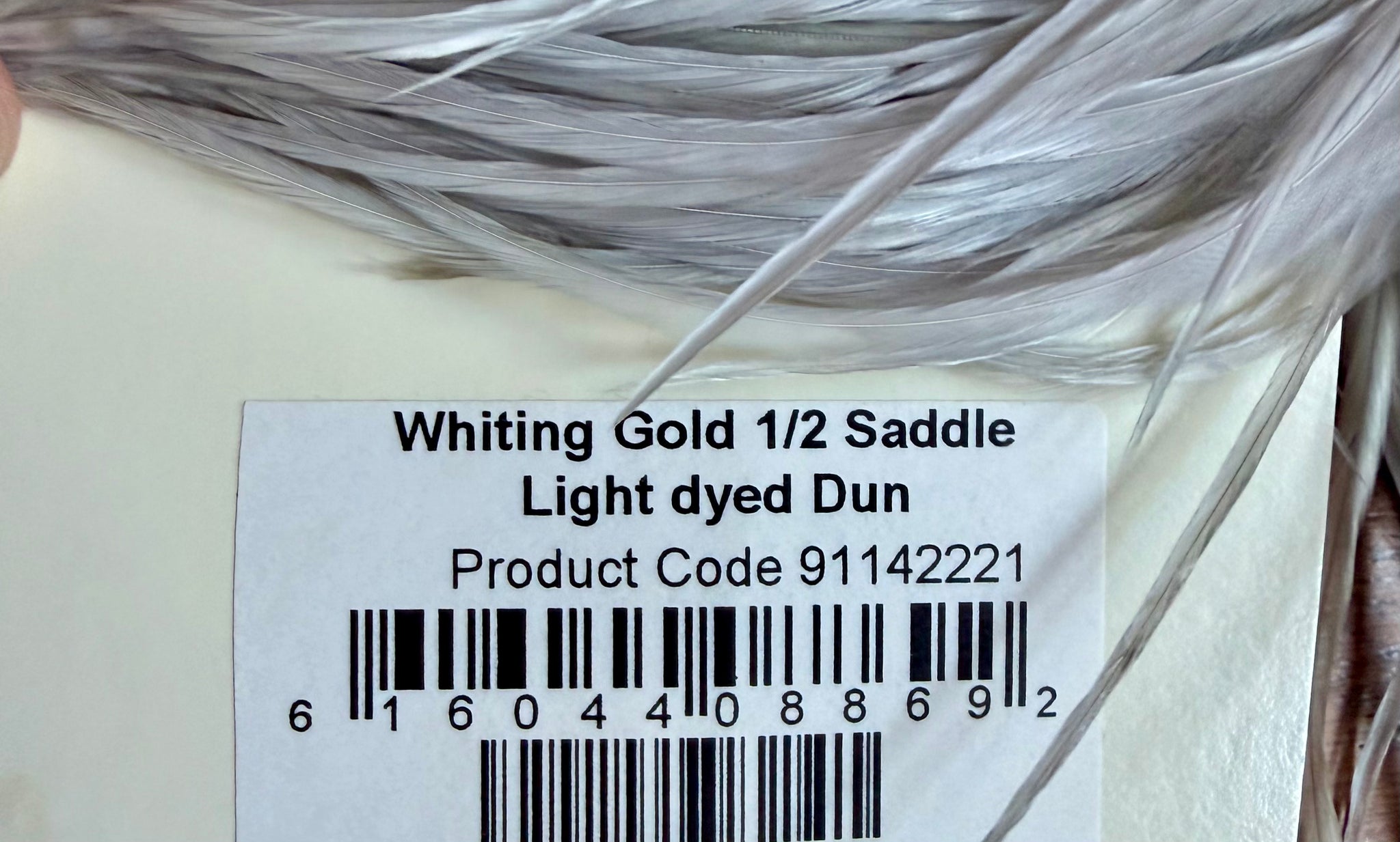 Whiting Farms Gold Grade Half Saddle Light dyed Dun 794-SH-E-L