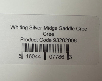 Whiting Farms Silver Grade Midge Rooster Saddle Cree 199-SH-E-L