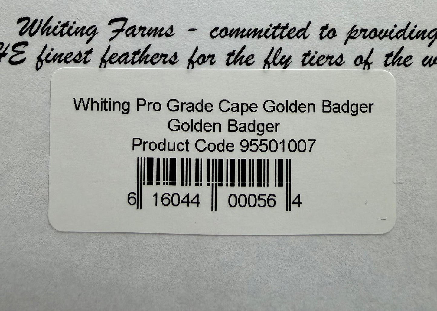 Whiting Pro Grade Cape Golden Badger 518-SH-E-L