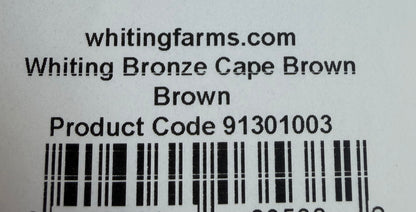 Whiting Farms Bronze Grade Cape Brown 801-SH-E-L