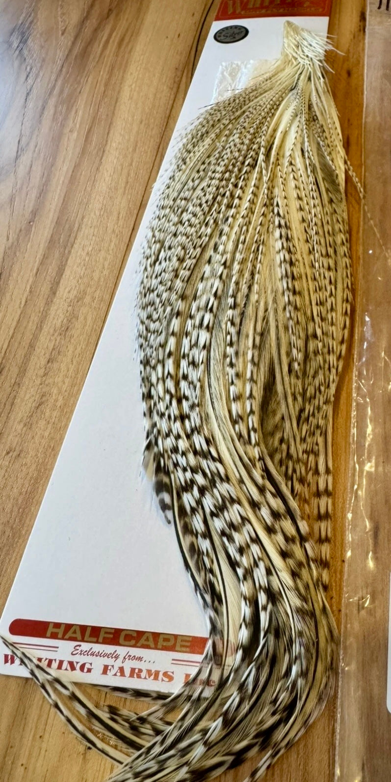 Whiting Farms Dry Fly Hackle SILVER Grade 1/2 Cape UNIQUE VARIANT New 113