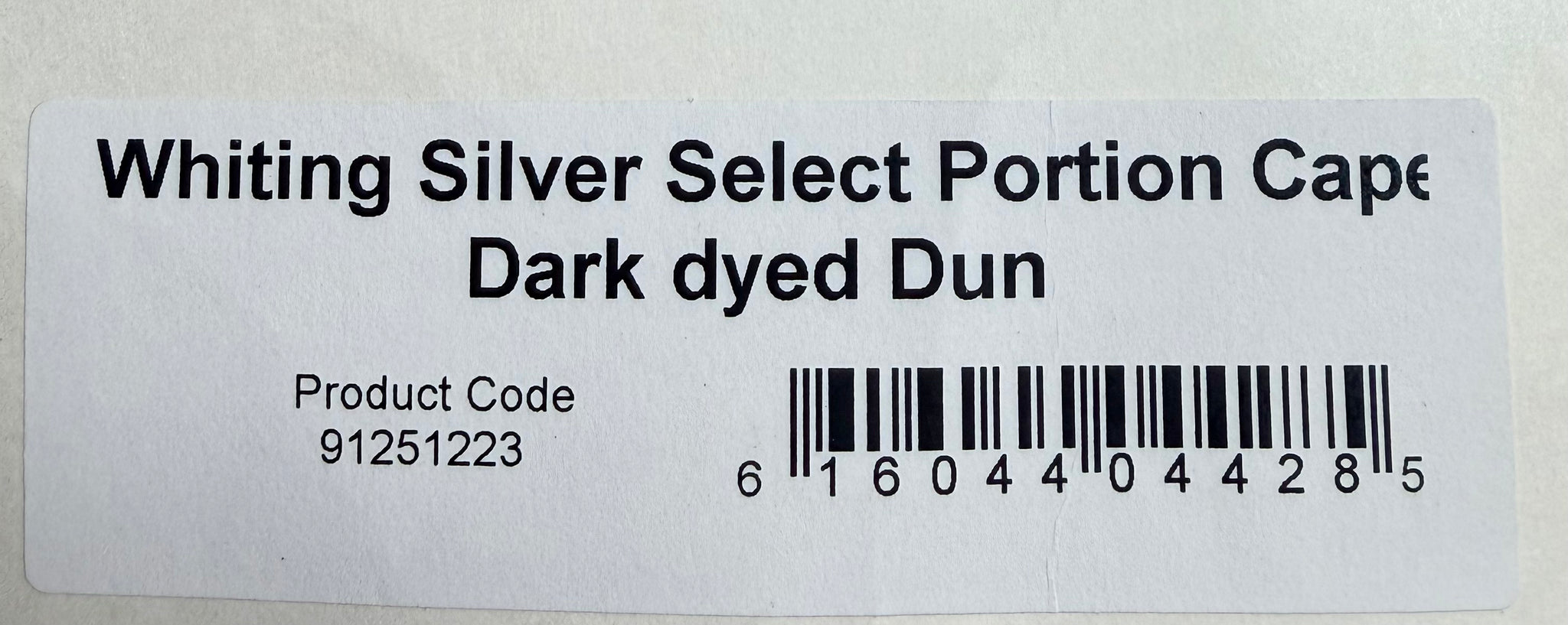 Whiting Farms Silver Grade Select Portion Cape Dark Dyed Dun 777-SH-E-L