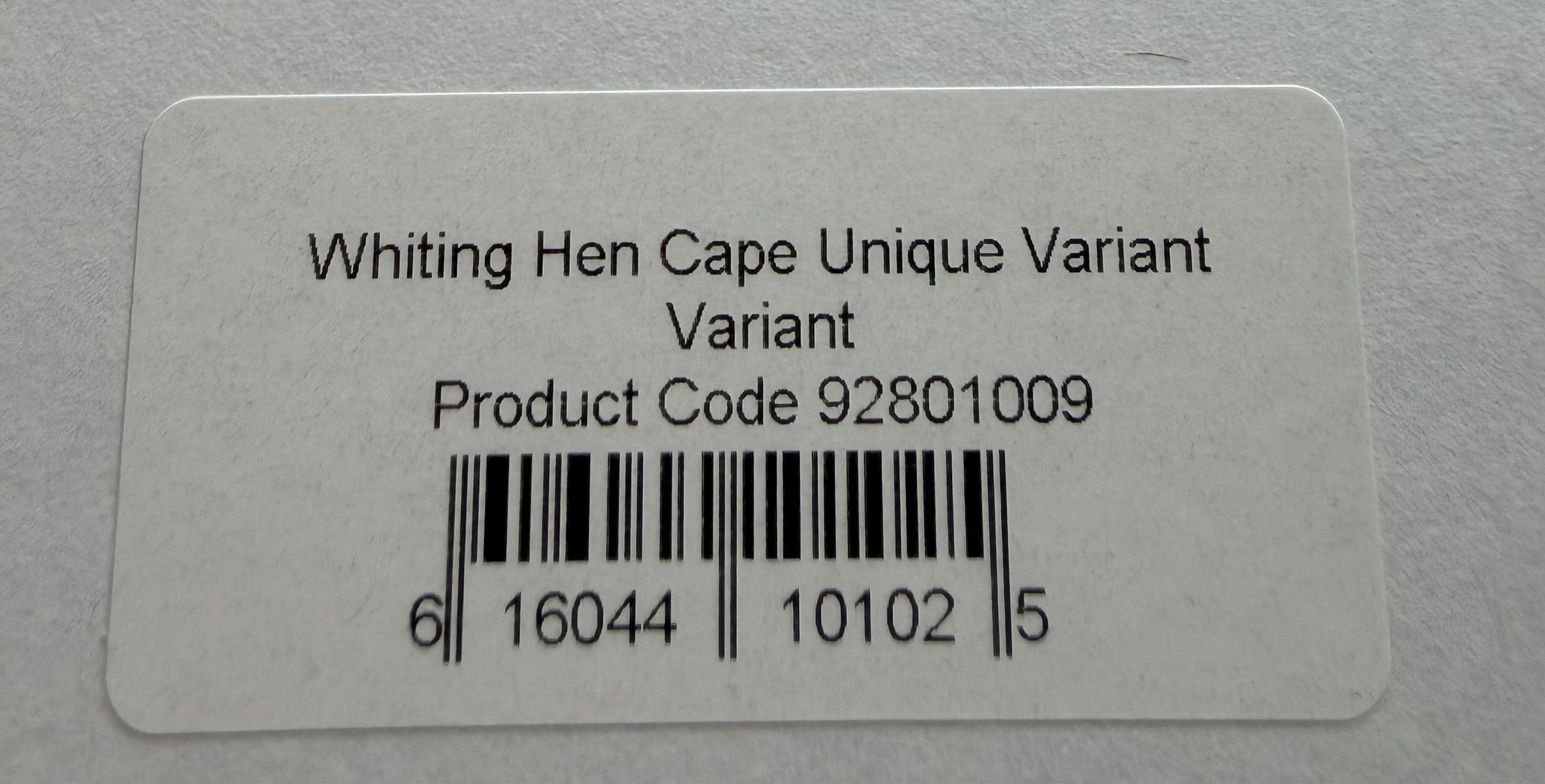 Whiting Farms Hen Cape Unique Variant 310-SH-E-L