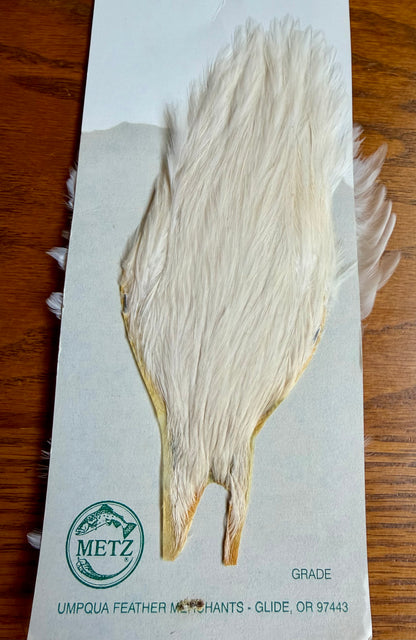 Metz Grade 2 Hen Cape & Hen Saddle Set - Cream 637-SH-E-L