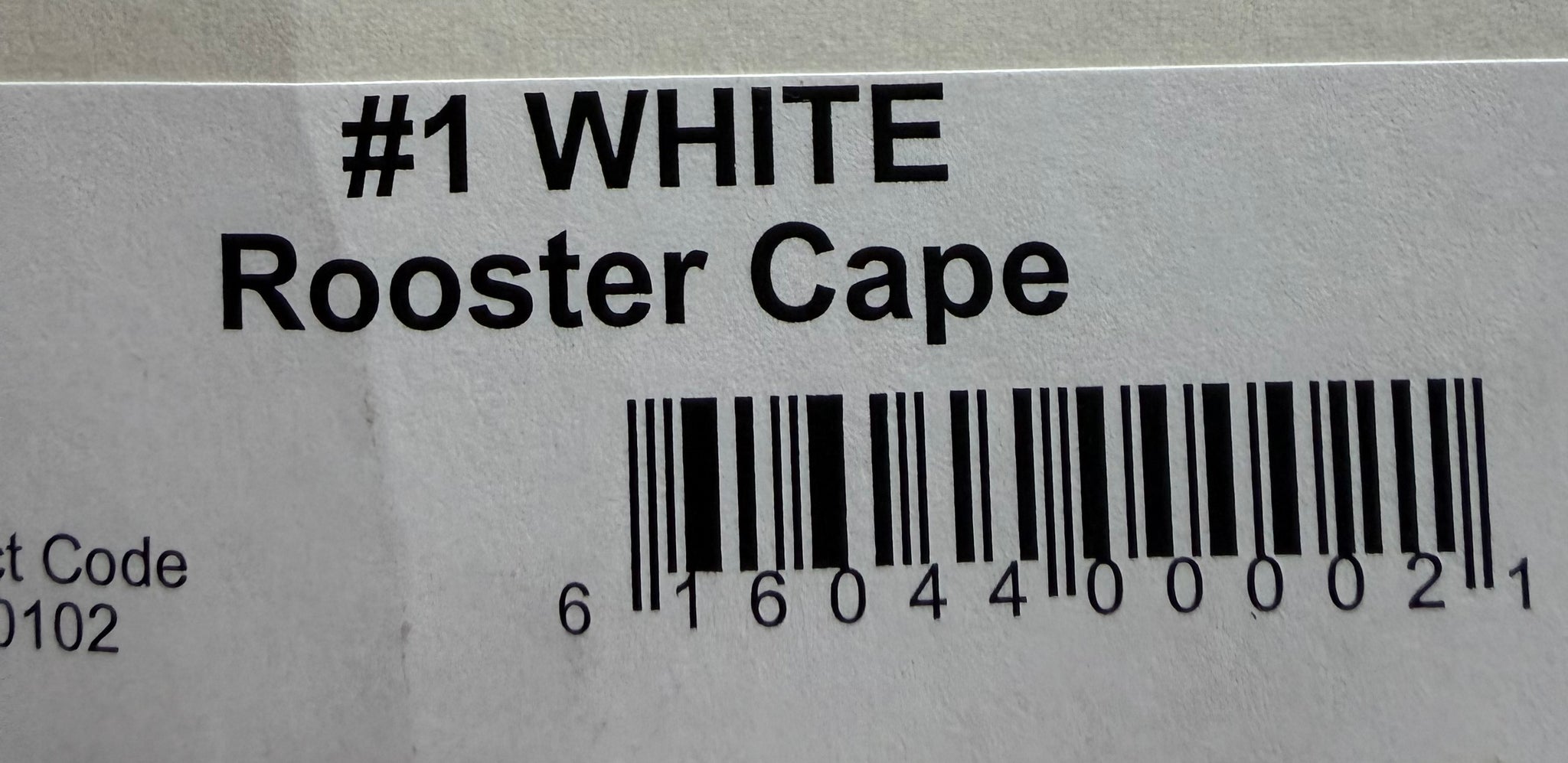 Whiting Farms Hoffman Rooster Cape Grade 1 - White 294-SH-E-L