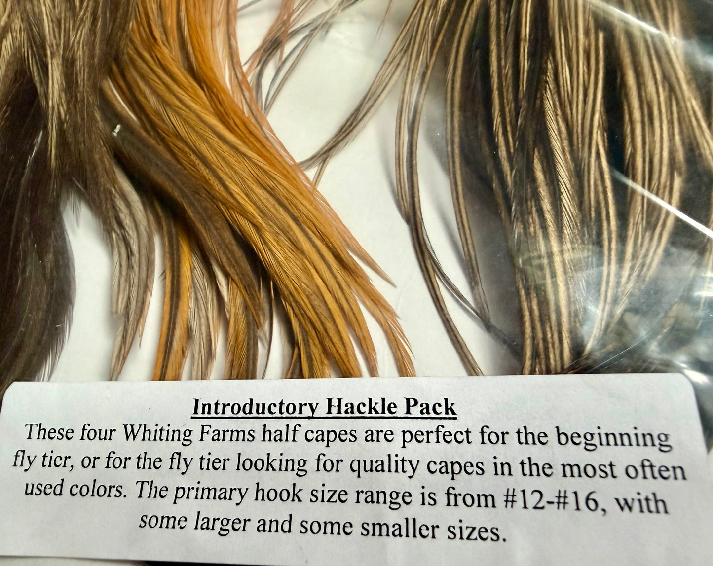 Whiting Farms Intro Hackle Pack - Four 1/2 Capes All Colors/Mixed 662-SH-E-L
