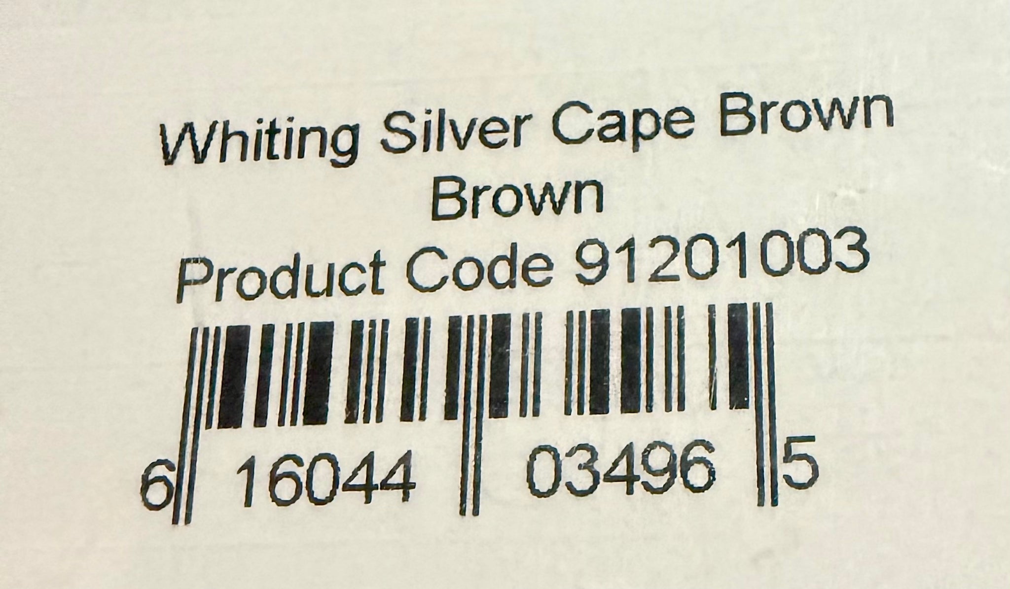 Whiting Farms Silver Grade Fly Tying Cape : BROWN 014