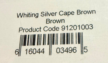 Whiting Farms Silver Grade Fly Tying Cape : BROWN 014