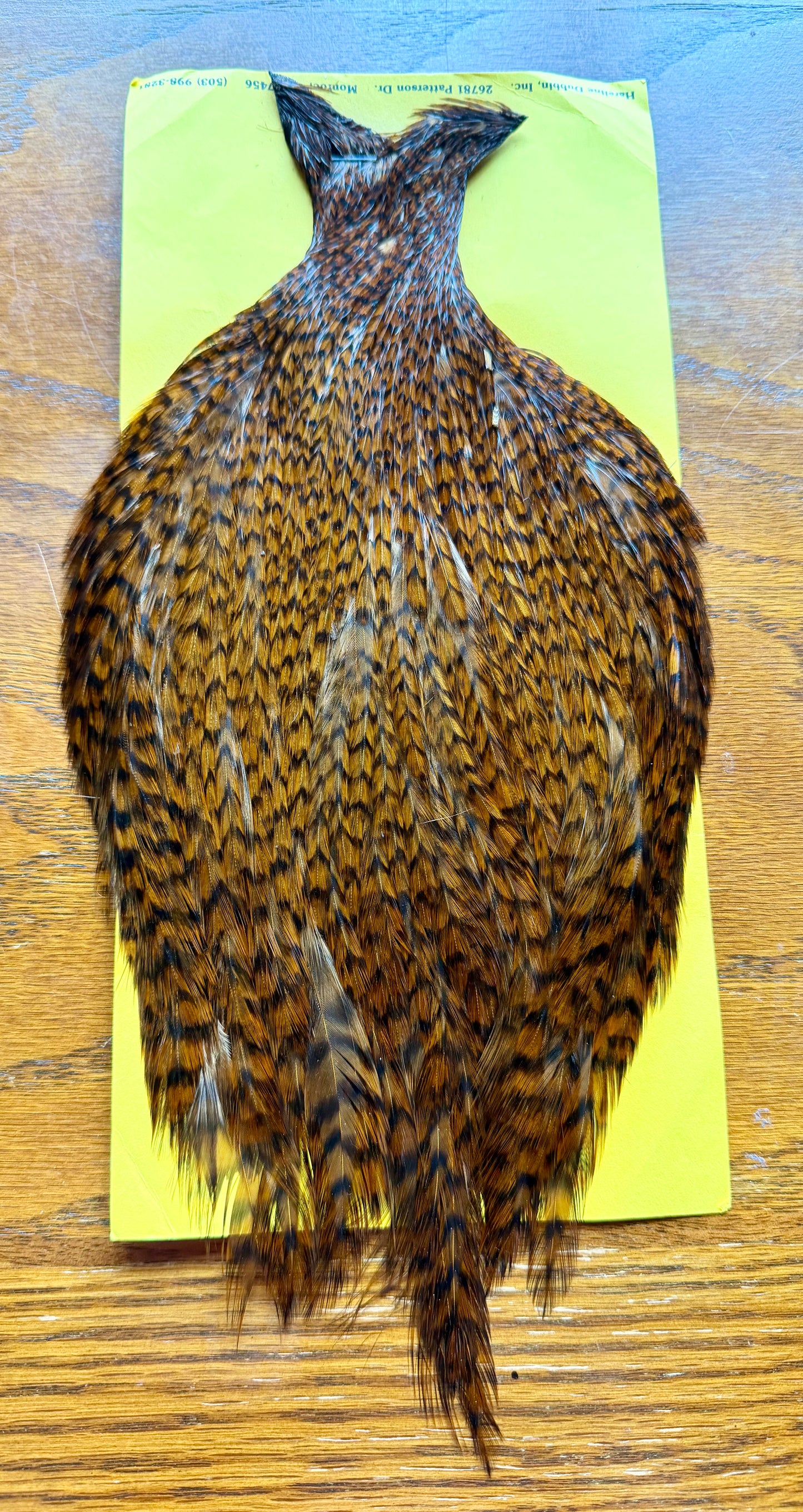 Hareline Dubbin Cape Brown Grizzly 468-SH-E-L