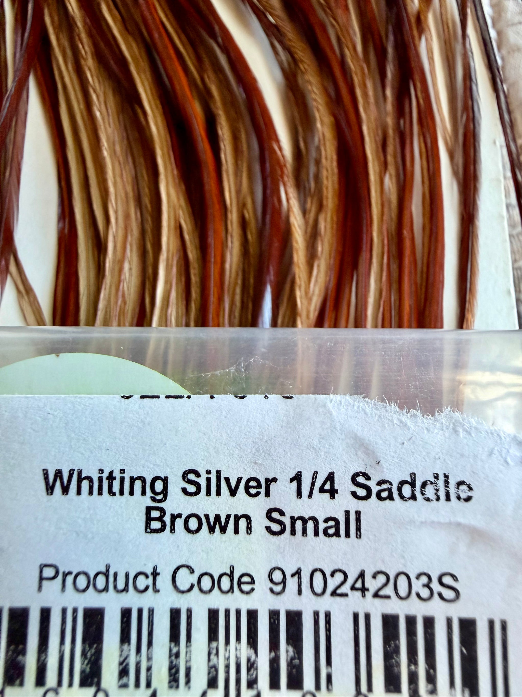 Whiting Silver 1/4 Saddle #14 & Smaller Brown 819-SH-E-L