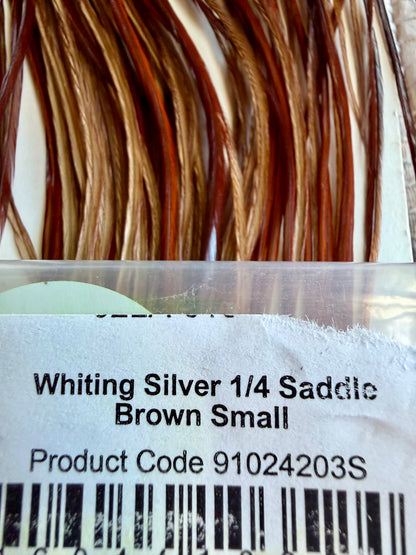 Whiting Silver 1/4 Saddle #14 & Smaller Brown 819-SH-E-L