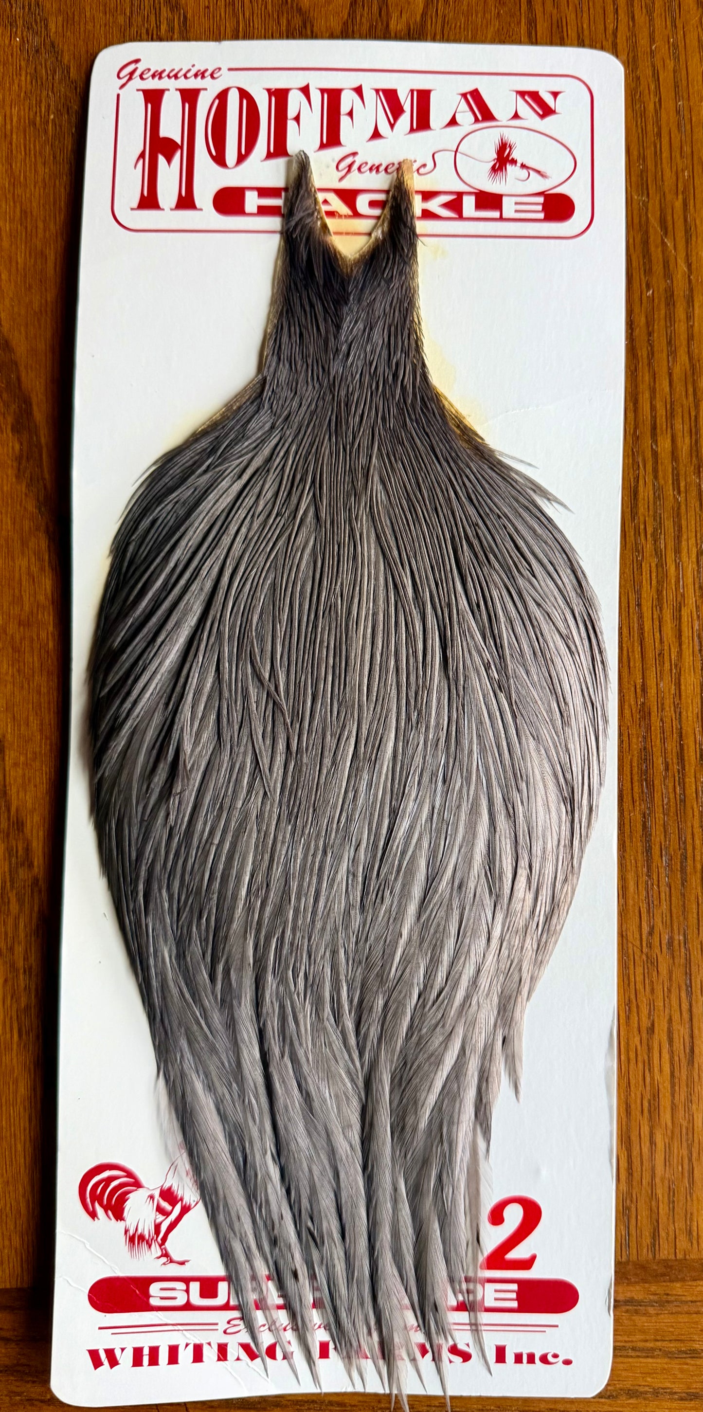 Hoffman Grade 2 Rooster Super Cape, Medium Grey Dun 473-SH-E-L