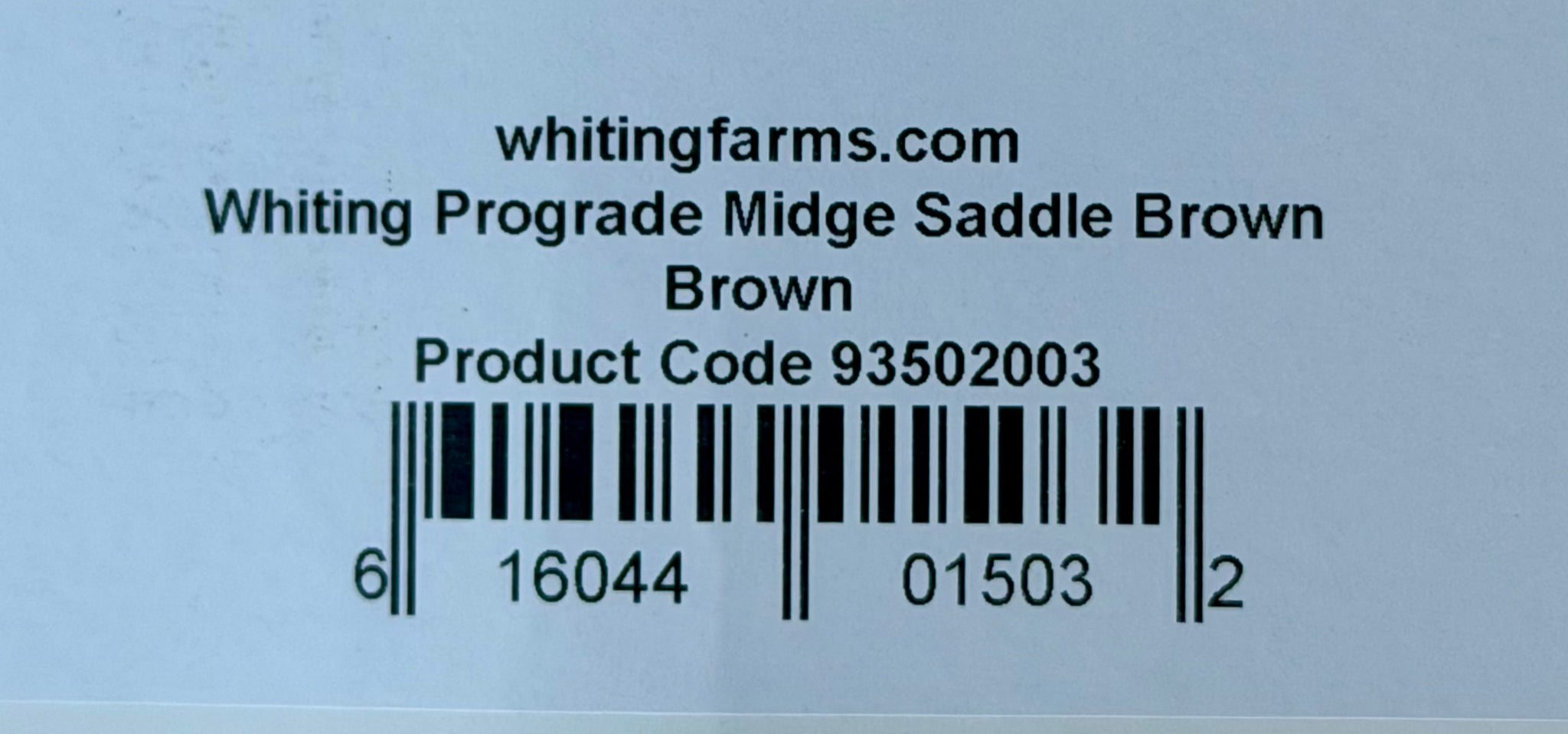Whiting Pro Grade Midge Saddle Brown 240-SH-E-L