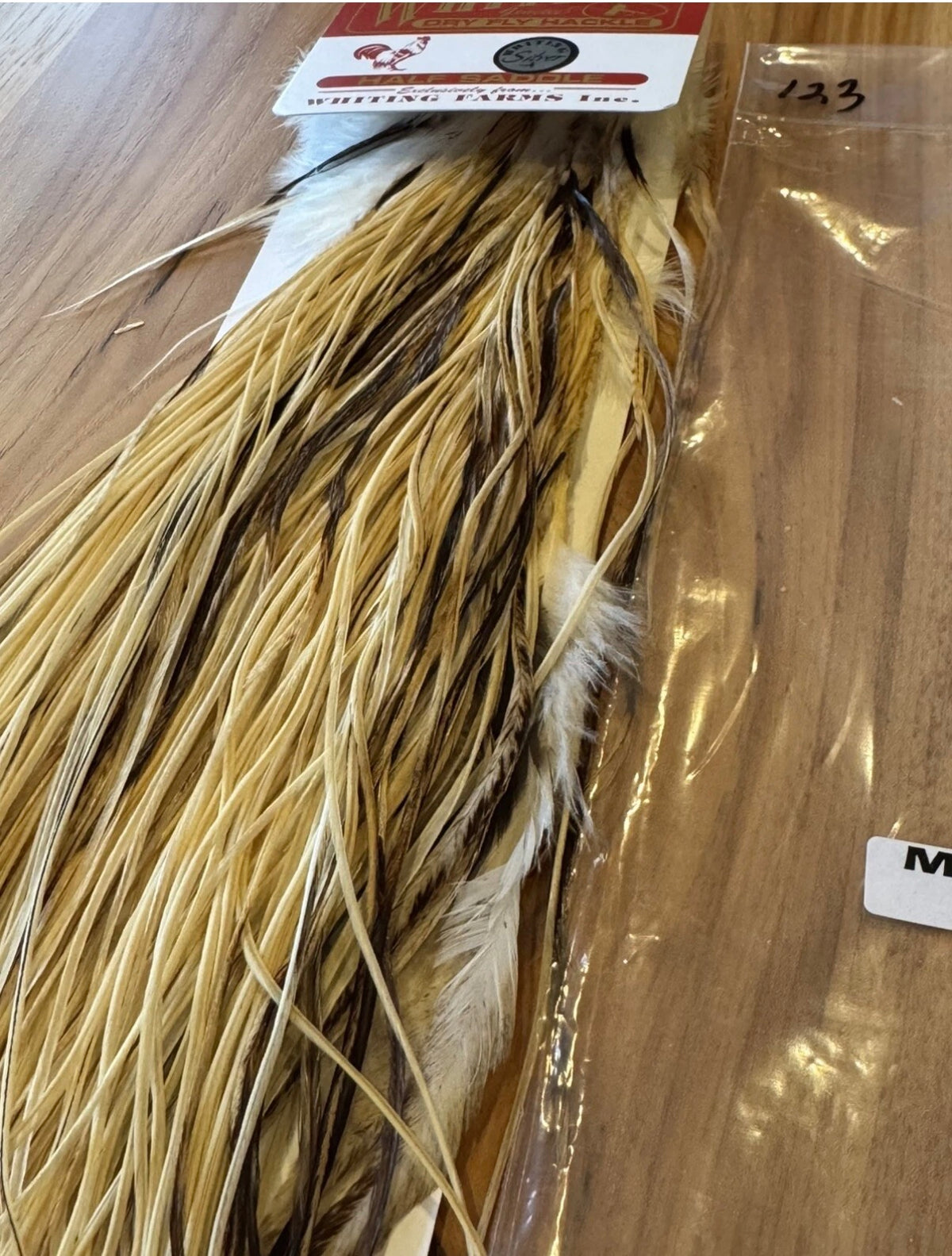 Whiting Farms Dry Fly Hackle SILVER Grade 1/2 Saddle MIDGE UNIQUE VARIANT  123