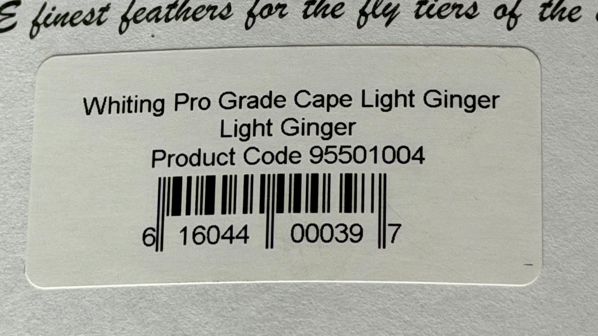 Whiting Farms Pro-Grade Cape Light Ginger 225-SH-E-L