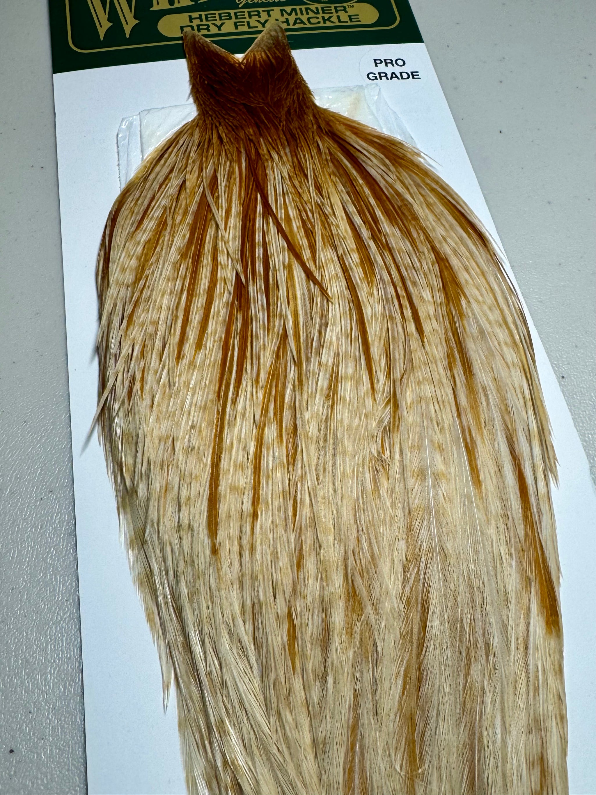 Whiting Farms Hebert Miner PRO Grade Cape: Barred Medium Ginger SH007