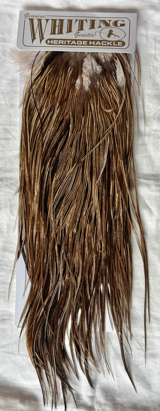 Whiting Heritage Hackle Saddle Gr 3 Vermiculated Badger/All Colors  263-SH-E-L