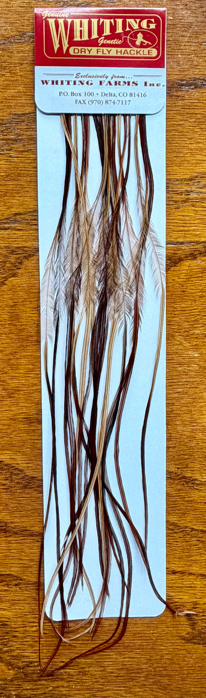 Whiting Dry Fly Hackle 100’s Size 14 Brown 494-SH-E-L