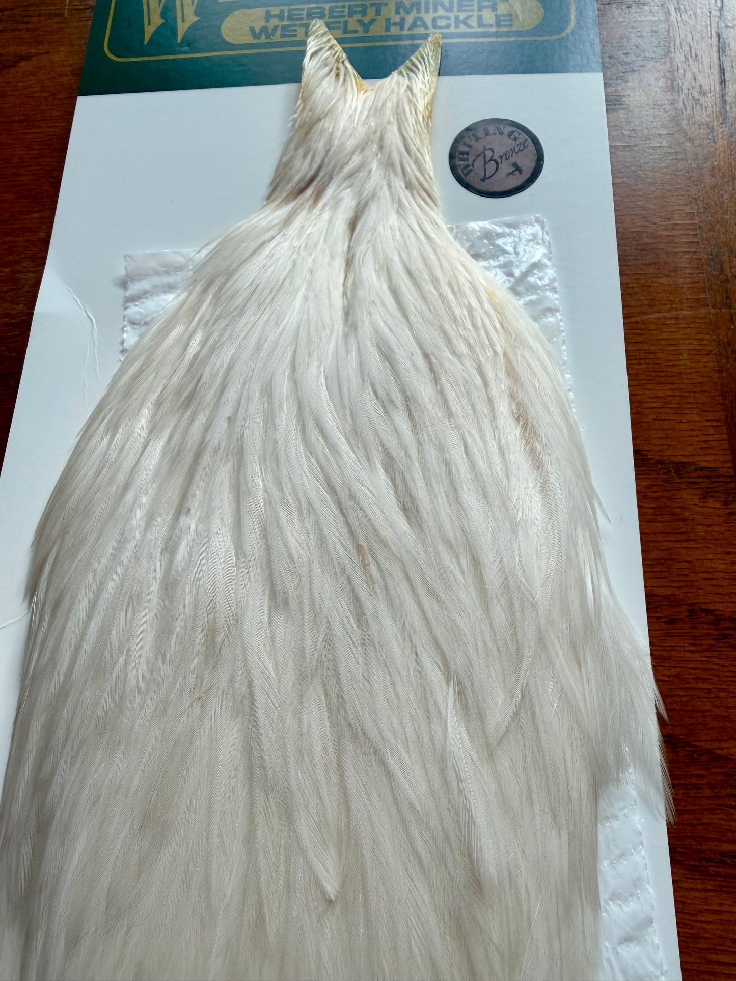 Whiting Farms Bronze Hebert Miner Hen Cape Cream 360-SH-E-L