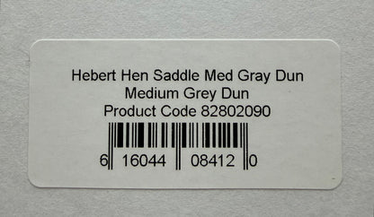 Whiting Hebert Miner Hen Saddle Medium Grey Dun 337-SH-E-L