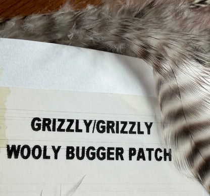 Ewing Wooly Bugger Patch Saddle Grizzly 752-SH-E-L