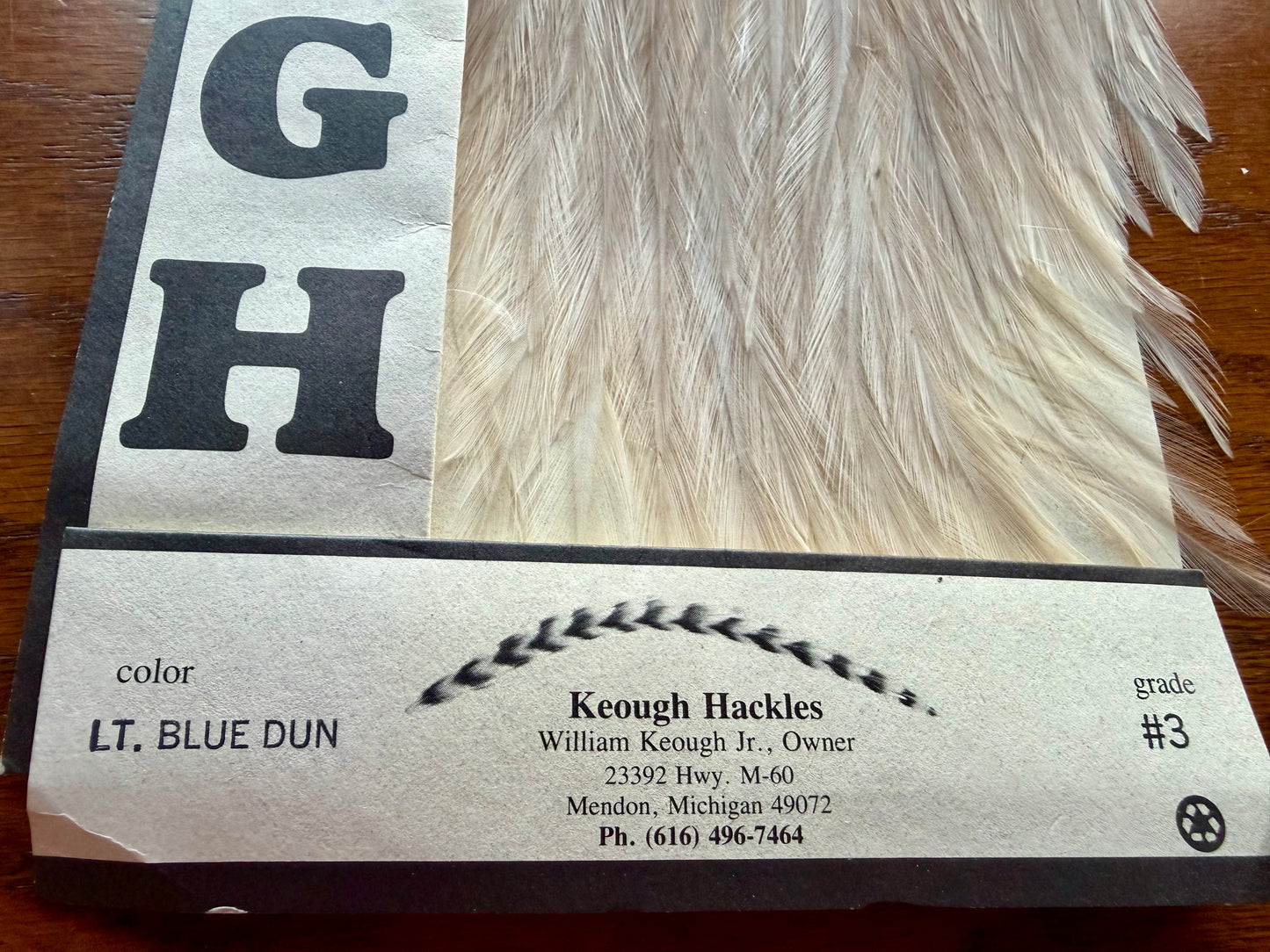 Keough #3 Grade Cape, Light Blue Dun 470-SH-E-L