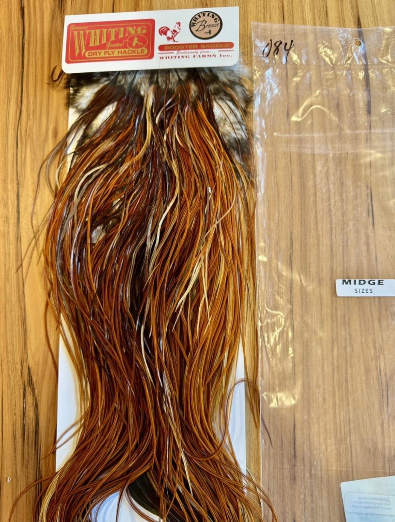 Whiting Bronze Midge Saddle: Brown