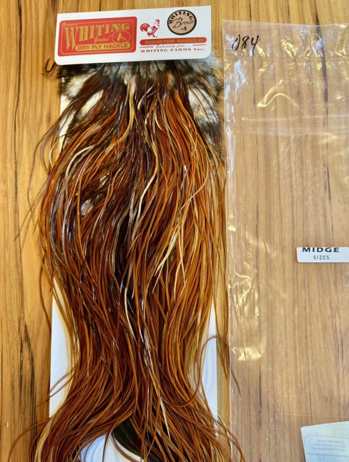 Whiting Bronze Midge Saddle: Brown