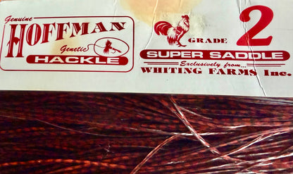 Hoffman Whiting Super Saddle Grade 2 Dyed Dark Brown Grizzly 623-SH-E-L